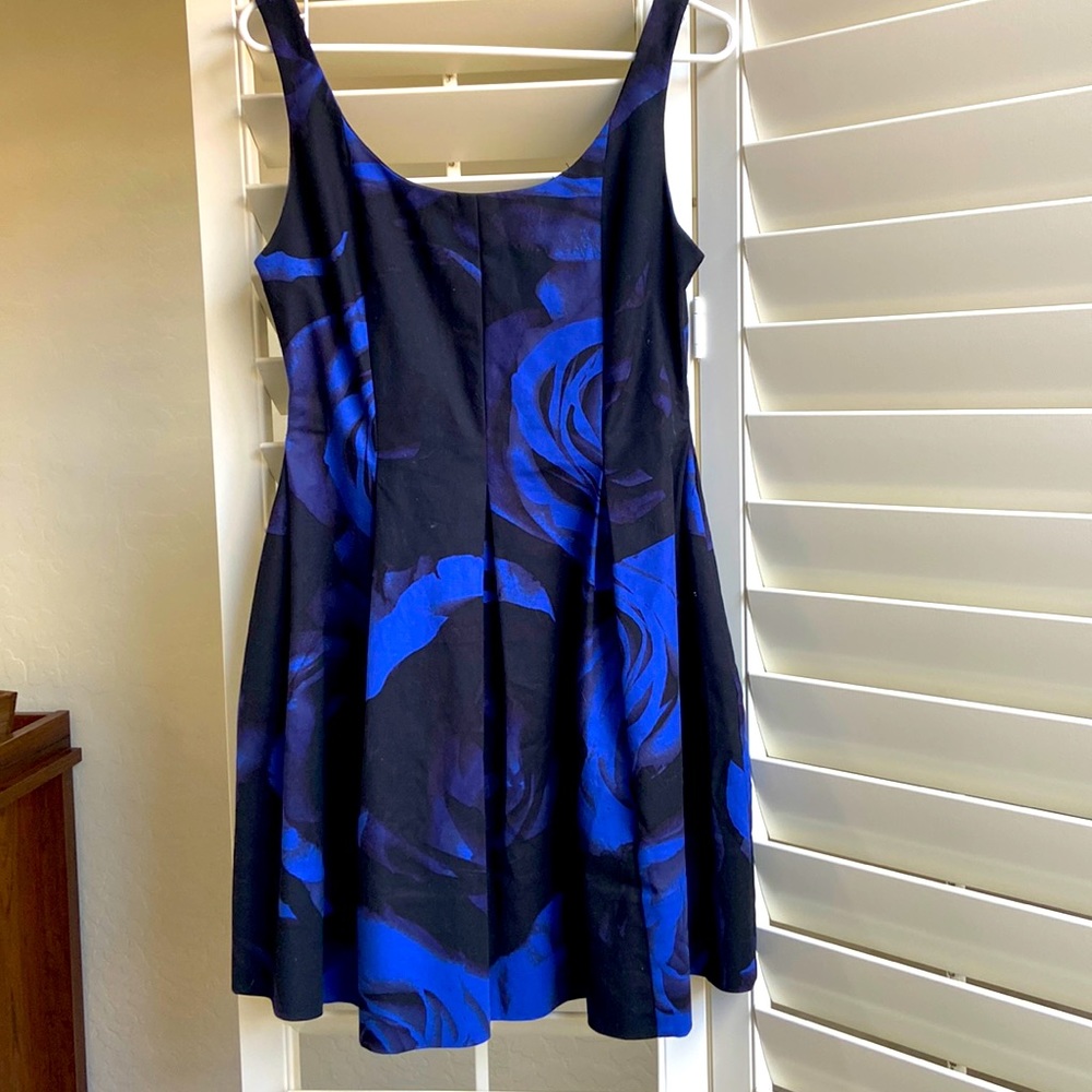 Royal blue and black gap dress
